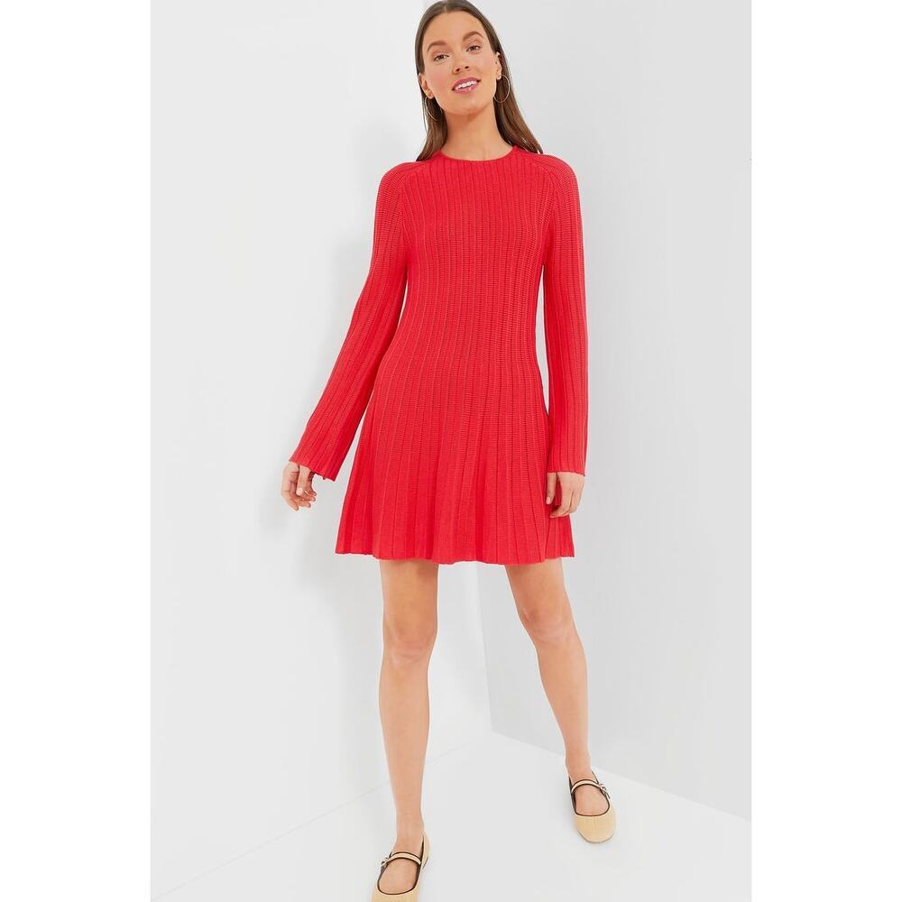 POMANDER PLACE Red Adi Knit Dress Size S NWT Retail $128 Tuckernuck website